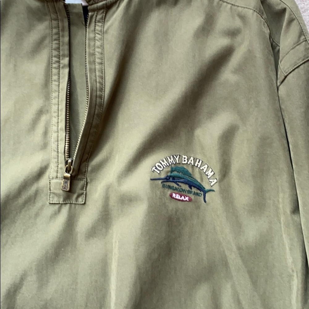 Tommy Bahama olive green jacket. - Picture 5 of 6
